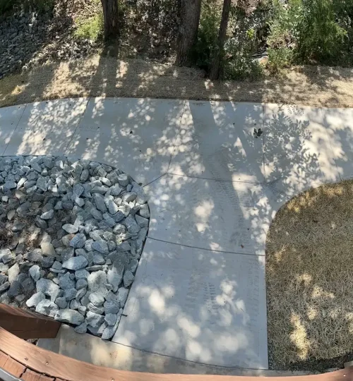 concrete sidewalk smith mountain lake